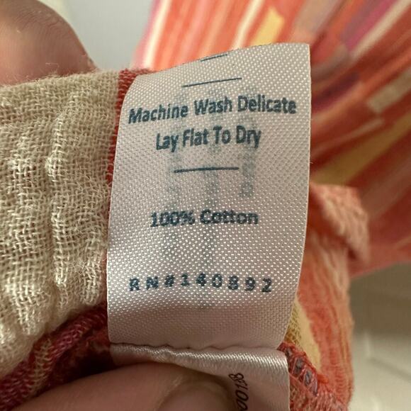 Marine Layer Womens Corinne Tiered Cotton Maxi
Dress V Neck Pink Striped - Picture 5 of 6